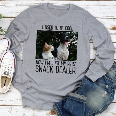 Just A Pet Snack Dealer Photo - Personalized Custom Long Sleeve T-shirt