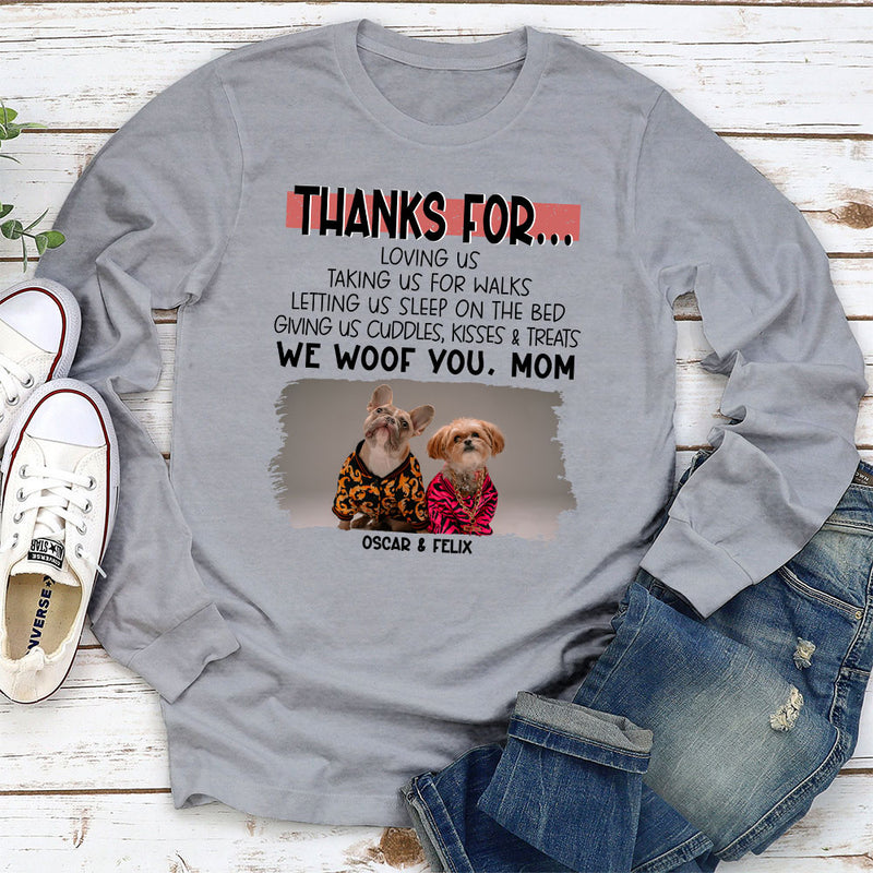 Cuddles Kisses Treats - Personalized Custom Long Sleeve T-shirt