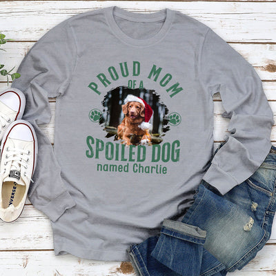 Proud Mom Of Simple Dog - Personalized Custom Long Sleeve T-shirt