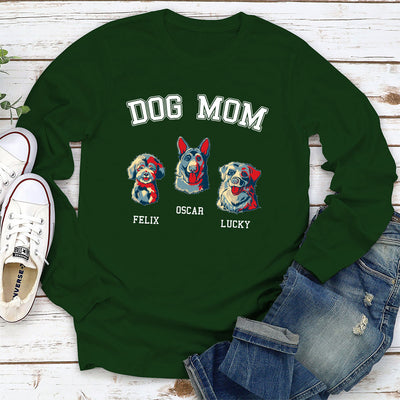 Basic Dog Dad - Personalized Custom Long Sleeve T-shirt