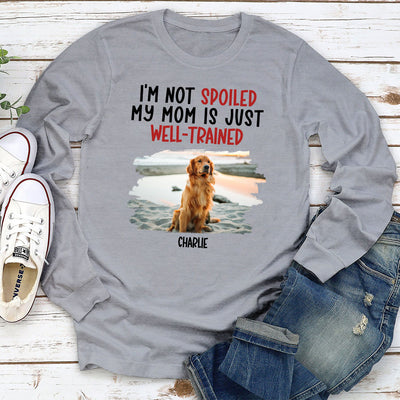 Well Trained Mom - Personalized Custom Long Sleeve T-shirt