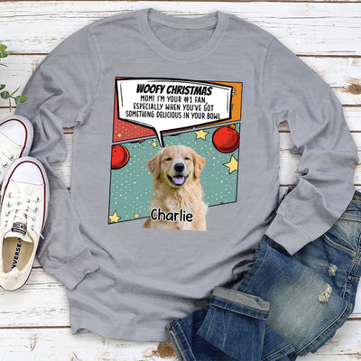 Dog Mom Big Fan - Personalized Custom Long Sleeve T-shirt