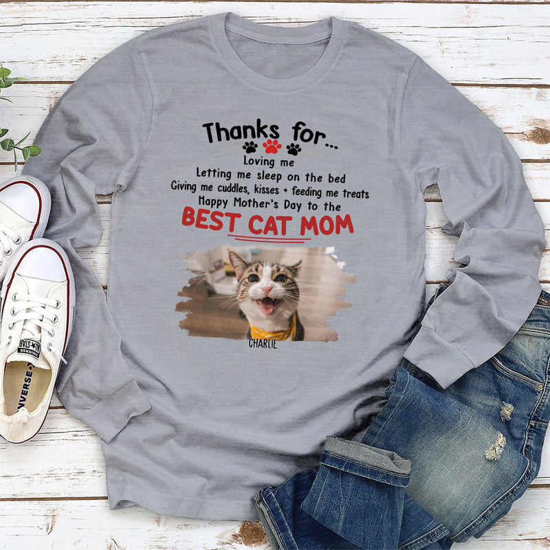 Thanks For Loving Us - Personalized Custom Long Sleeve T-shirt