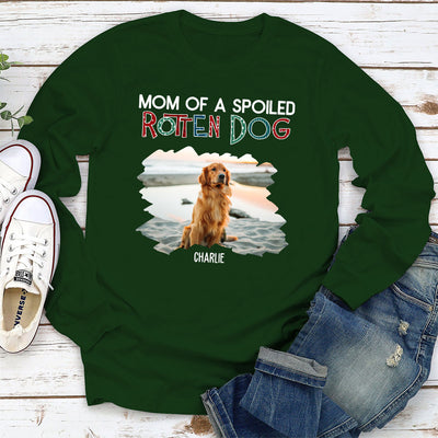 Dad Of A Spoiled Rotten Dog 2 - Personalized Custom Long Sleeve T-shirt