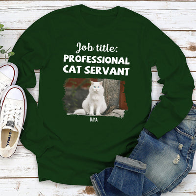 Professional Cat Servant 2 - Personalized Custom Long Sleeve T-shirt