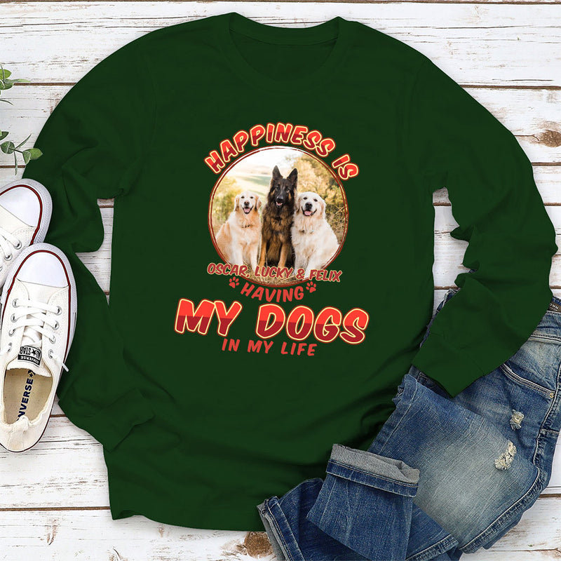 Pop Art Happiness Is - Personalized Custom Long Sleeve T-shirt