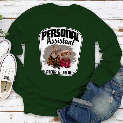 Pets Personal Assistant - Personalized Custom Long Sleeve T-shirt