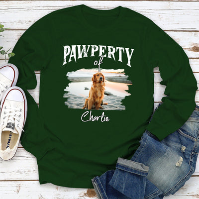 Vintage Dog Property - Personalized Custom Long Sleeve T-shirt