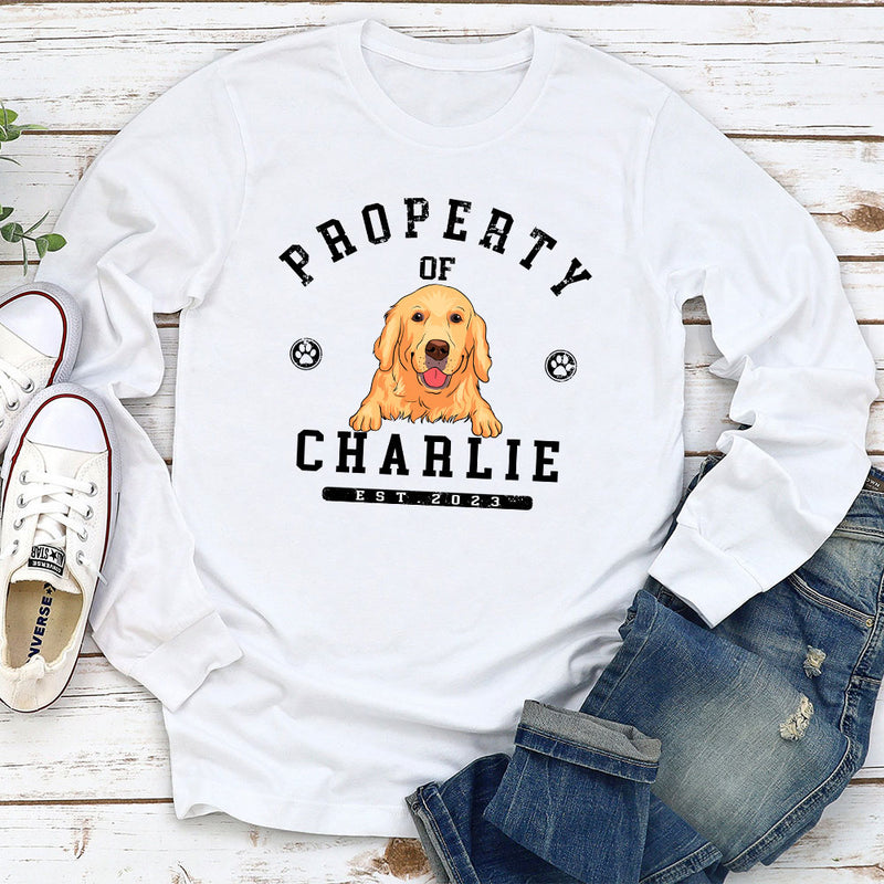 Property Of Dogs - Personalized Custom Long Sleeve T-shirt