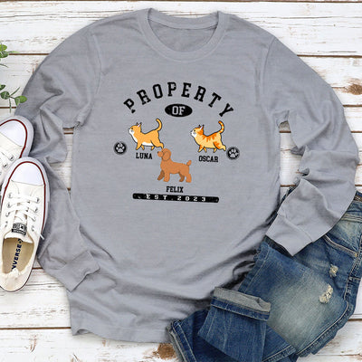 Pet Property - Personalized Custom Long Sleeve T-shirt