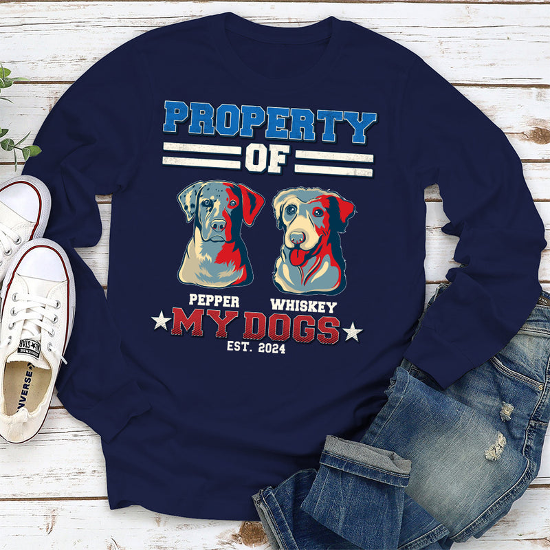 This Is Property Of - Personalized Custom Long Sleeve T-shirt