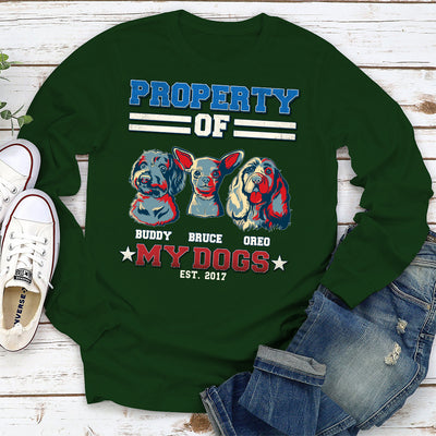 This Is Property Of - Personalized Custom Long Sleeve T-shirt