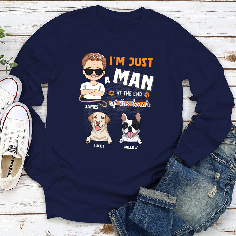 Just A Man - Personalized Custom Long Sleeve T-shirt