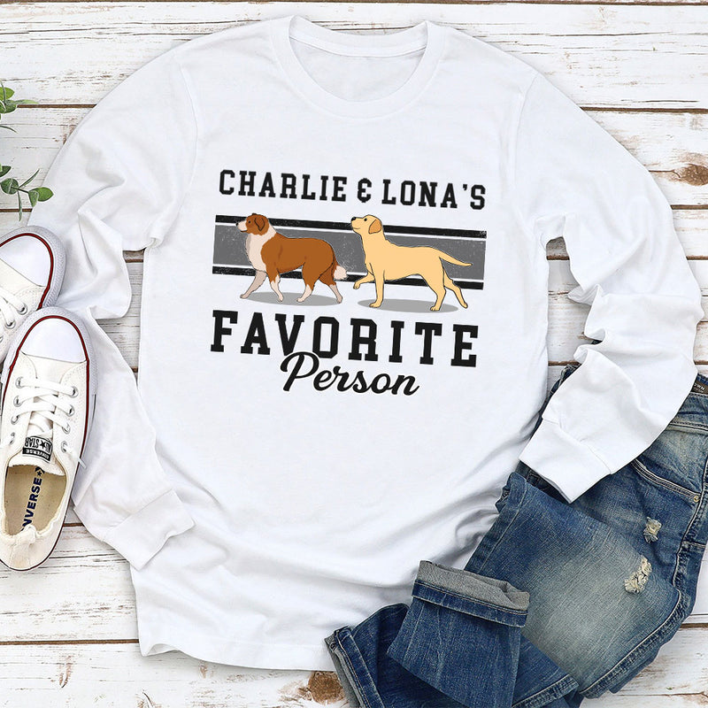 Favorite Person - Personalized Custom Long Sleeve T-shirt