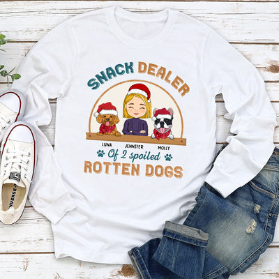 Snack Dealer Of Dog - Personalized Custom Long Sleeve T-shirt