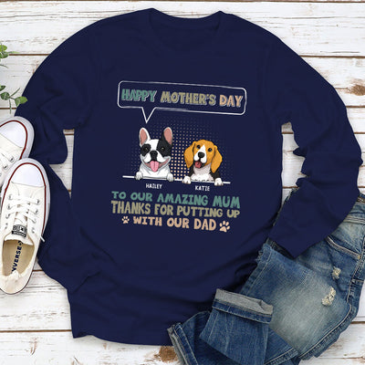 My Amazing Mom - Personalized Custom Long Sleeve T-shirt