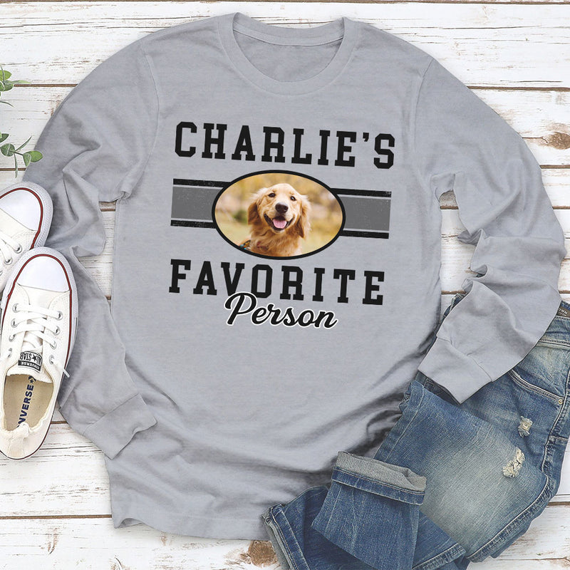 Favorite Person - Personalized Custom Long Sleeve T-shirt