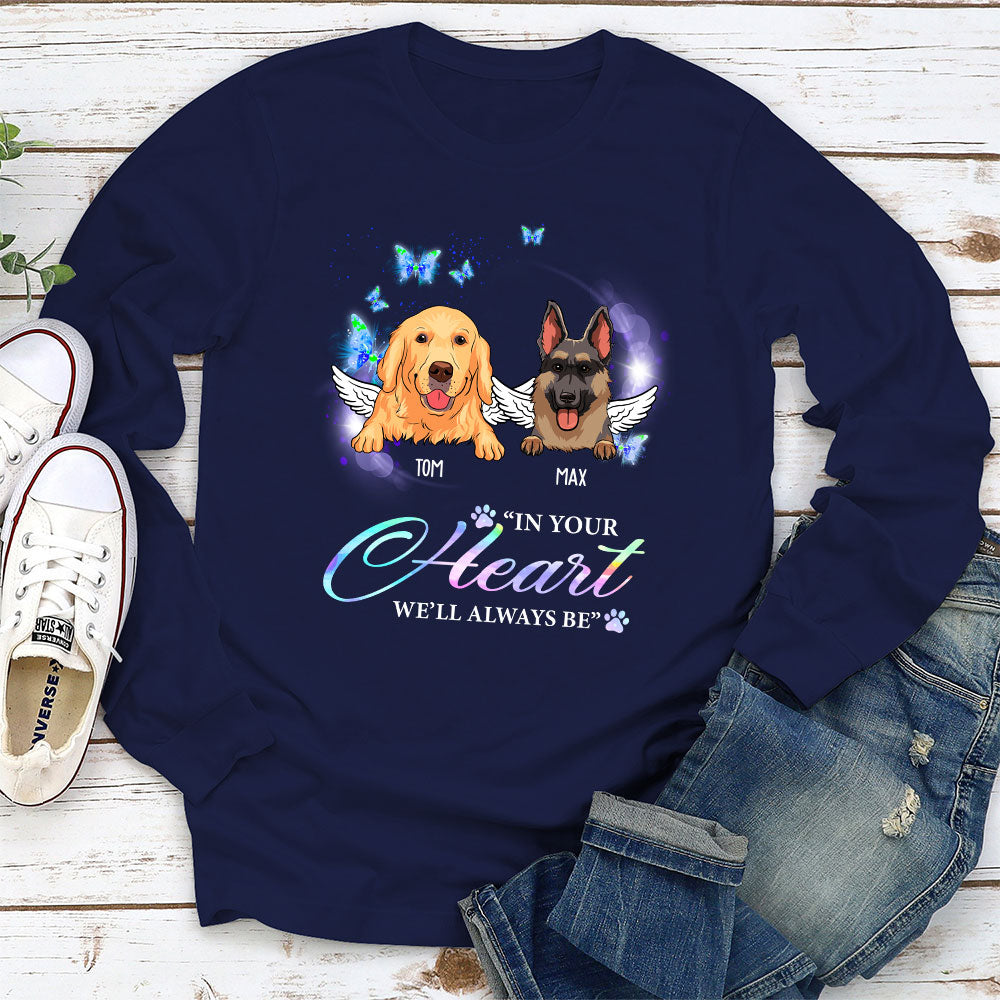 In Your Heart - Personalized Custom Long Sleeve T-shirt
