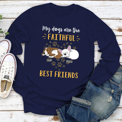 Dog Is Best Friend - Personalized Custom Long Sleeve T-shirt