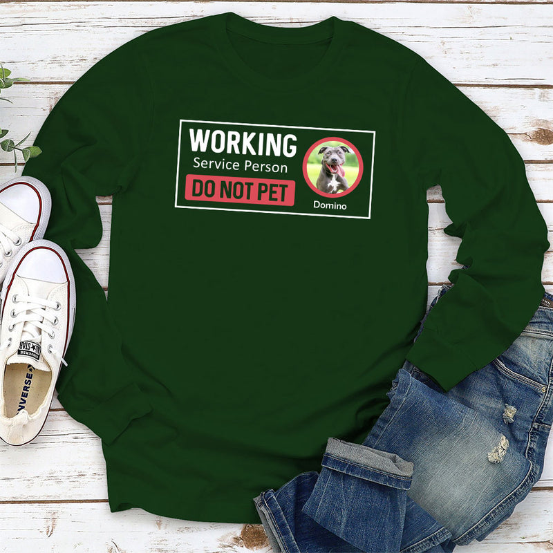 Working Service Person - Personalized Custom Long Sleeve T-shirt