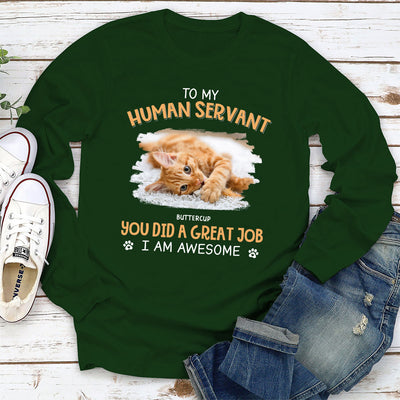 Great Job Dad Mom - Personalized Custom Long Sleeve T-shirt