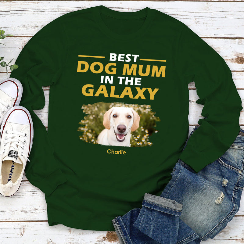 Best Dad Galaxy - Personalized Custom Long Sleeve T-shirt