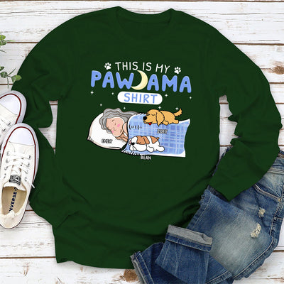 My Pajama For Holiday - Personalized Custom Long Sleeve T-shirt