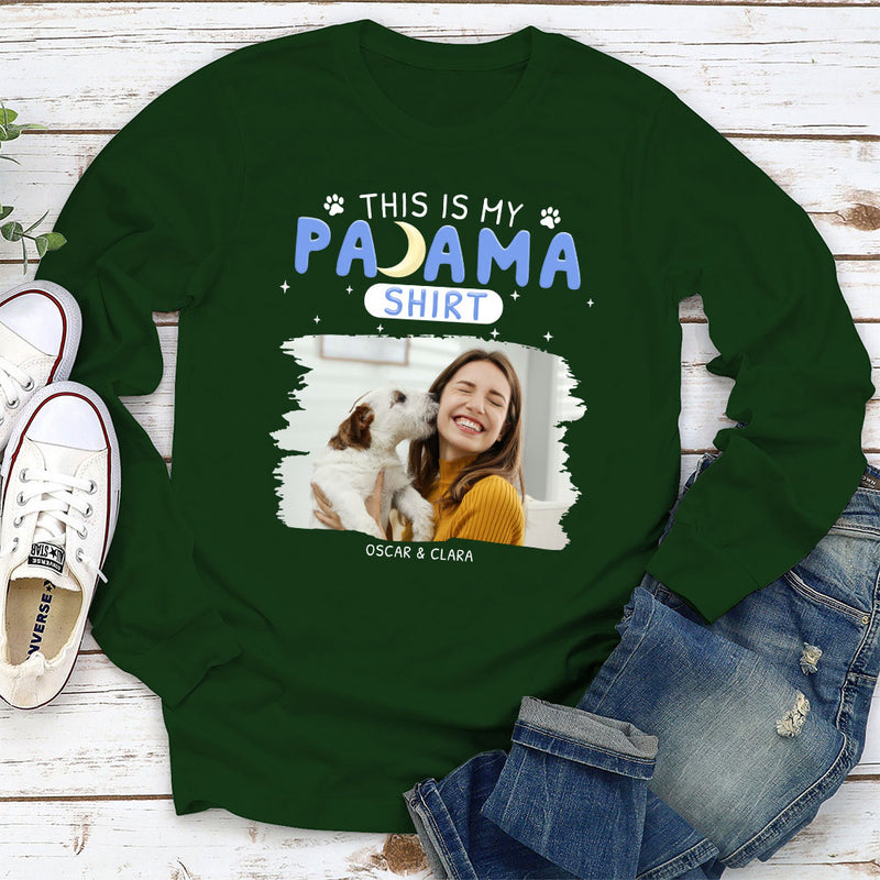 This Is Pajama Photo - Personalized Custom Long Sleeve T-shirt