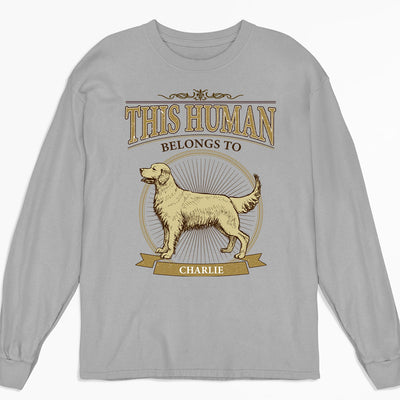 Vintage Human Belongs - Personalized Custom Long Sleeve T-shirt