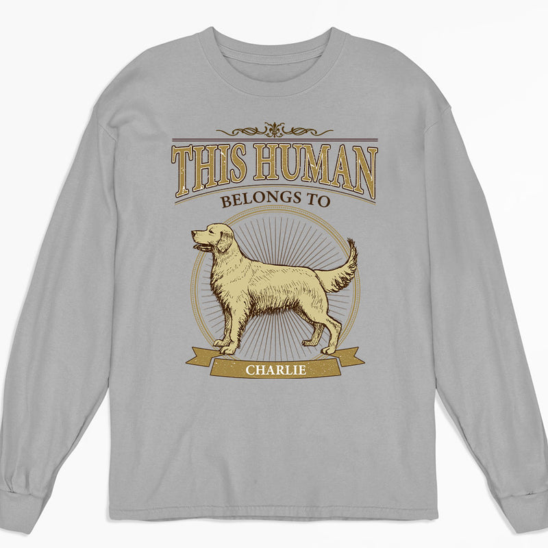 Vintage Human Belongs - Personalized Custom Long Sleeve T-shirt