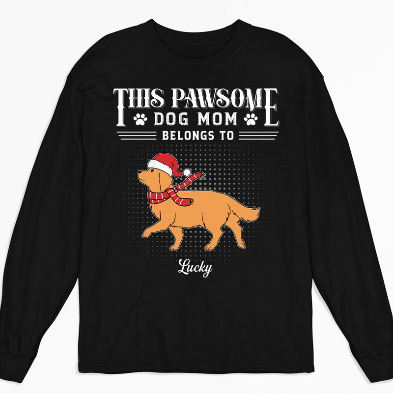 Pawsome Dog Dad - Personalized Custom Long Sleeve T-shirt