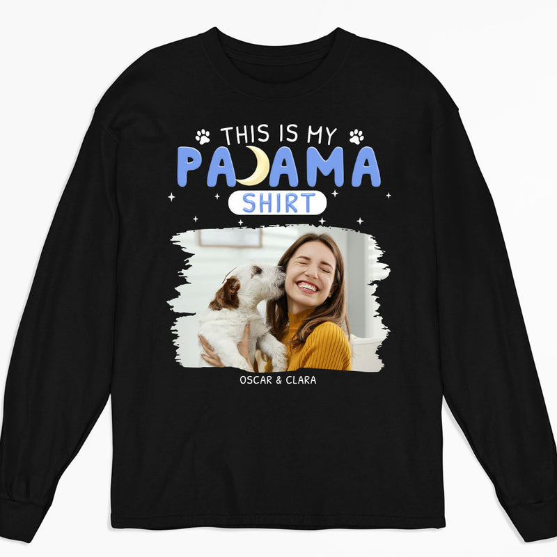 This Is Pajama Photo - Personalized Custom Long Sleeve T-shirt