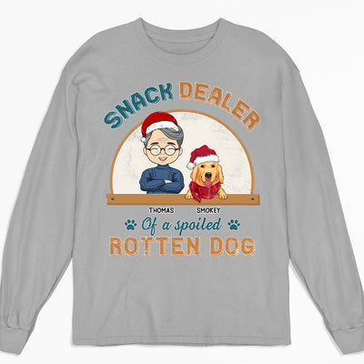 Snack Dealer Of Dog - Personalized Custom Long Sleeve T-shirt