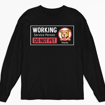 Working Service Person - Personalized Custom Long Sleeve T-shirt