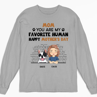 Our Favorite Human - Personalized Custom Long Sleeve T-shirt