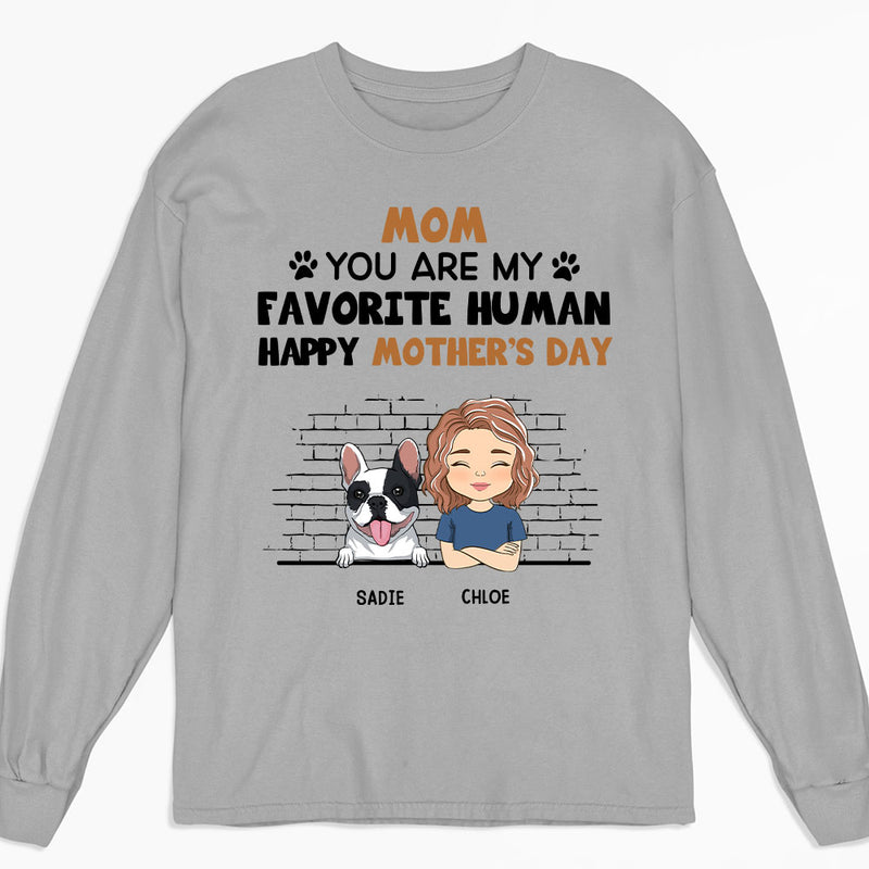 Our Favorite Human - Personalized Custom Long Sleeve T-shirt