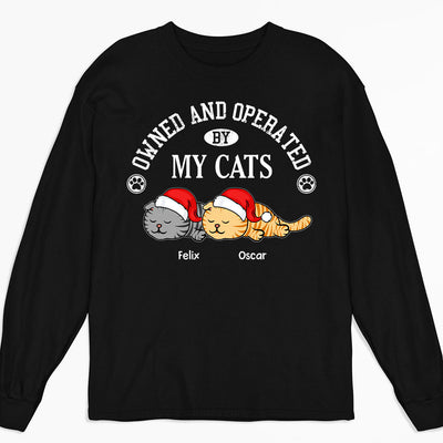 Owned By My Sassy Cat - Personalized Custom Long Sleeve T-shirt