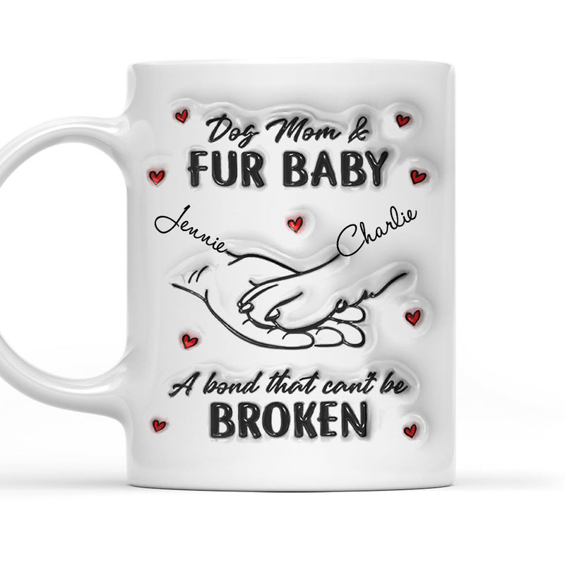 Dog Mom Fur Baby - Personalized Custom Coffee Mug