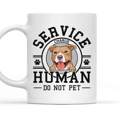 Dogs Service Human Logo - Personalized Custom Coffee Mug