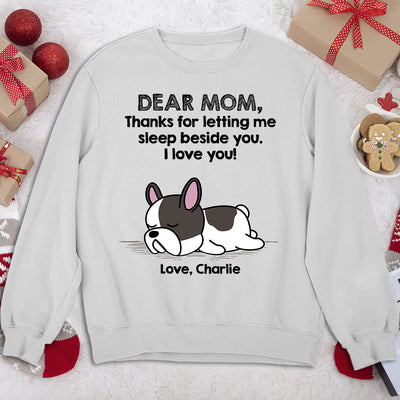 Sleep Beside Pet 2 - Personalized Custom Sweatshirt