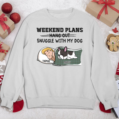 Hang Out Or Snuggle - Personalized Custom Sweatshirt