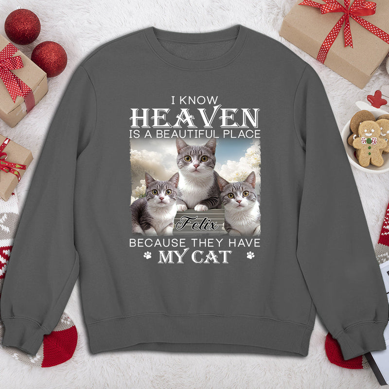 Custom Pet Paws In Heaven - Personalized Custom Sweatshirt