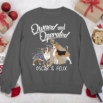 Operated By My Furbaby - Personalized Custom Sweatshirt