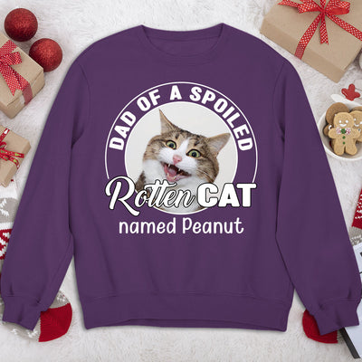 Spoiled Rotten Cats Photo - Personalized Custom Sweatshirt