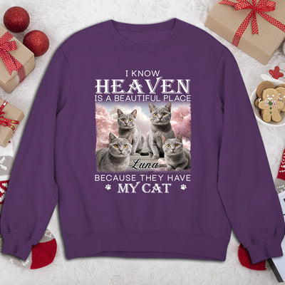 Custom Pet Paws In Heaven - Personalized Custom Sweatshirt