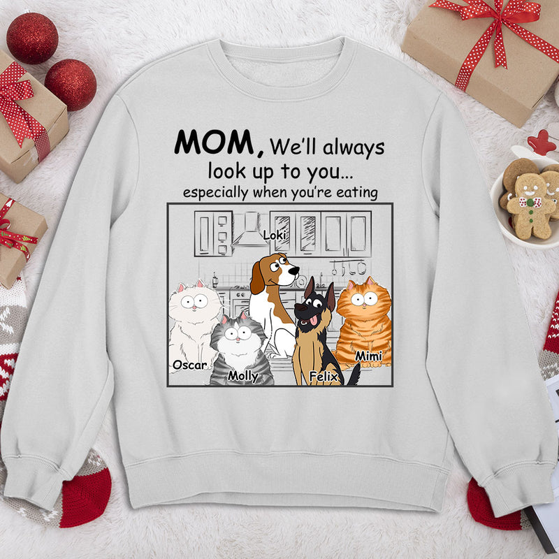 Pets Look Up To You - Personalized Custom Sweatshirt