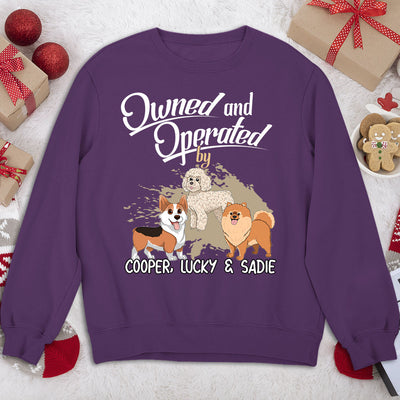 Operated By My Furbaby - Personalized Custom Sweatshirt