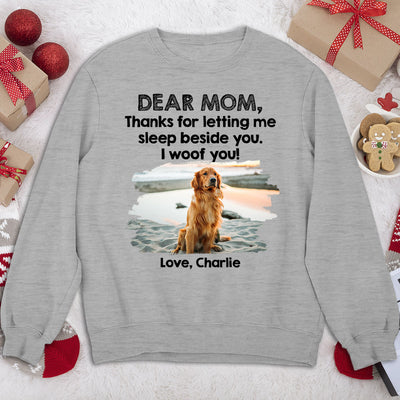Sleep Beside Dog 2 - Personalized Custom Sweatshirt
