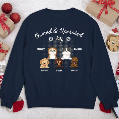 Operated By Pet - Personalized Custom Sweatshirt