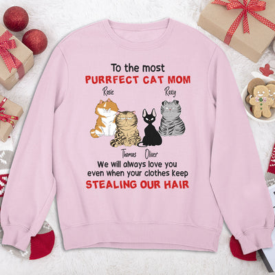 To The Most Purrfect Cat - Personalized Custom Sweatshirt